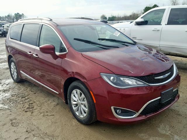 2C4RC1BG4JR106845 - 2018 CHRYSLER PACIFICA T MAROON photo 1