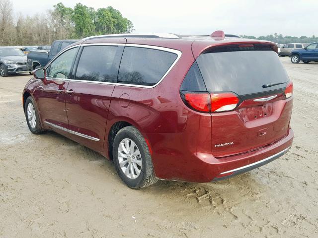 2C4RC1BG4JR106845 - 2018 CHRYSLER PACIFICA T MAROON photo 3