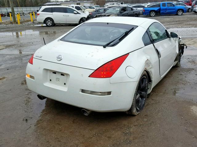 JN1AZ34E86M352636 - 2006 NISSAN 350Z COUPE WHITE photo 4