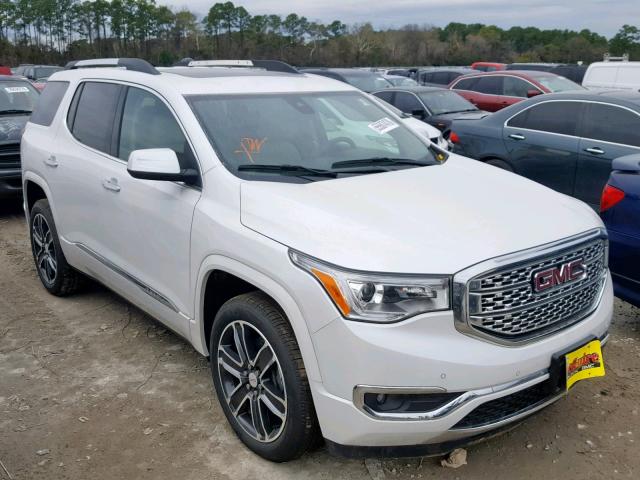 1GKKNXLS6JZ144878 - 2018 GMC ACADIA DEN WHITE photo 1