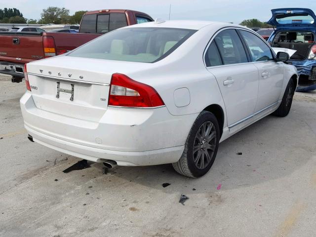 YV1982AS1A1122562 - 2010 VOLVO S80 3.2 WHITE photo 4