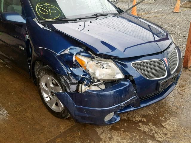 5Y2SL638X5Z462525 - 2005 PONTIAC VIBE BLUE photo 9