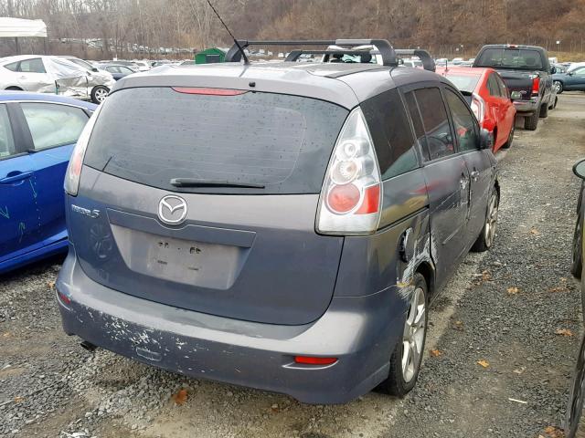 JM1CR29L670140317 - 2007 MAZDA 5 GRAY photo 4