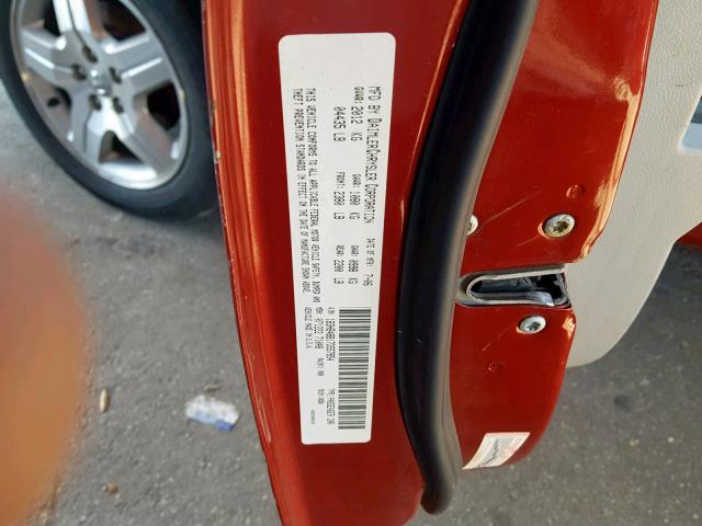 1B3HB48B17D557854 - 2007 DODGE CALIBER SX RED photo 10