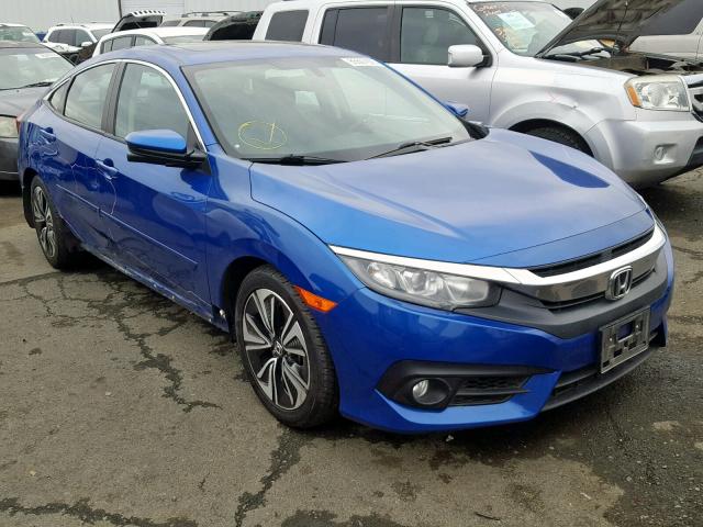 19XFC1F75GE214012 - 2016 HONDA CIVIC EXL BLUE photo 1