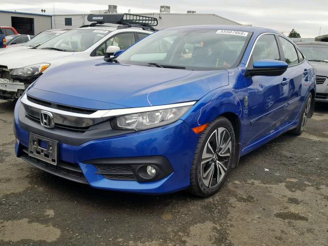 19XFC1F75GE214012 - 2016 HONDA CIVIC EXL BLUE photo 2