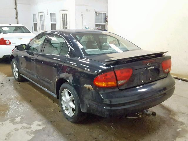 1G3NL52E93C284928 - 2003 OLDSMOBILE ALERO GL BLACK photo 3