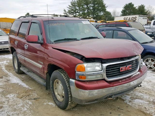 1GKEK13T93J280970 - 2003 GMC YUKON MAROON photo 1