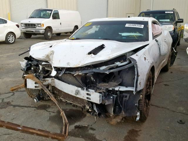 1G1FH1R78G0166990 - 2016 CHEVROLET CAMARO SS WHITE photo 2