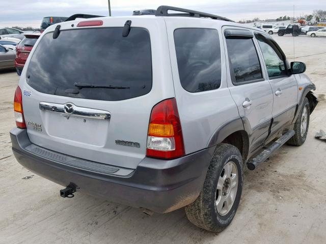 4F2CZ06193KM13241 - 2003 MAZDA TRIBUTE ES SILVER photo 4