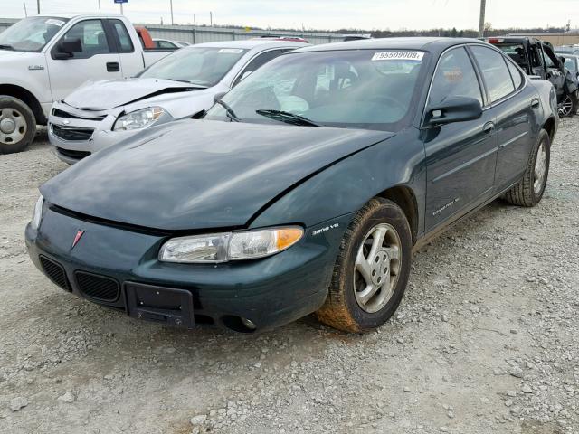 1G2WJ52K6XF245965 - 1999 PONTIAC GRAND PRIX GREEN photo 2