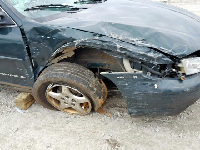 1G2WJ52K6XF245965 - 1999 PONTIAC GRAND PRIX GREEN photo 9