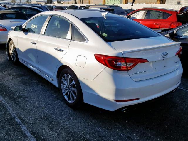 5NPE34AF4GH392162 - 2016 HYUNDAI SONATA SPO WHITE photo 3