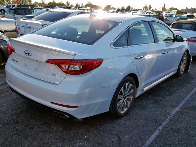 5NPE34AF4GH392162 - 2016 HYUNDAI SONATA SPO WHITE photo 4