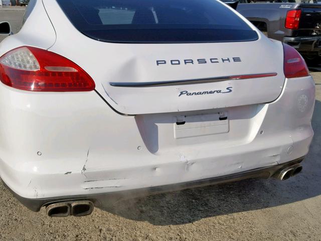 WP0AB2A78AL063496 - 2010 PORSCHE PANAMERA S WHITE photo 9