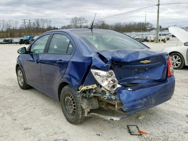 1G1JA5SH4E4132561 - 2014 CHEVROLET SONIC LS 蓝色 照片 3