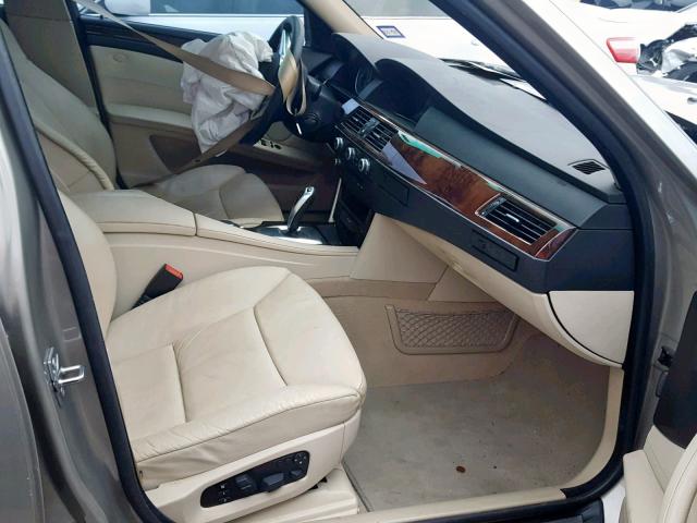 WBANW1C54AC166312 - 2010 BMW 535 I TAN photo 5