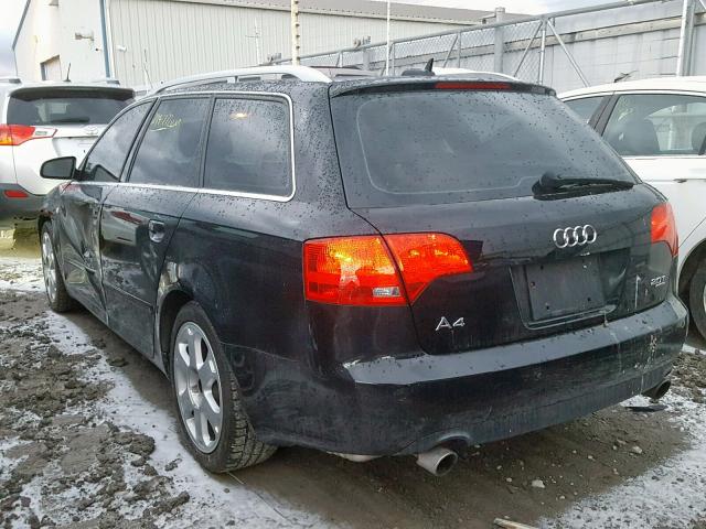 WAUKF78E96A293218 - 2006 AUDI A4 2.0T AV BLACK photo 3