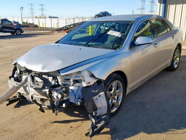 1G1ZC5EB2A4148823 - 2010 CHEVROLET MALIBU 1LT SILVER photo 2