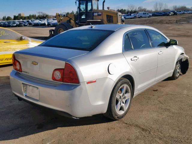 1G1ZC5EB2A4148823 - 2010 CHEVROLET MALIBU 1LT SILVER photo 4
