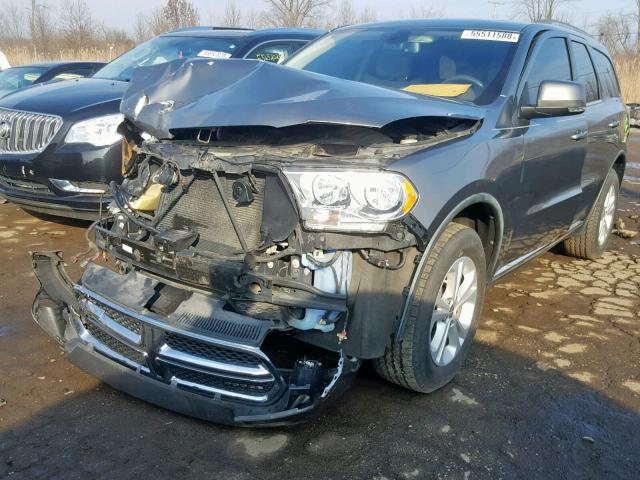 1D4RE4GG9BC699796 - 2011 DODGE DURANGO CR GRAY photo 2