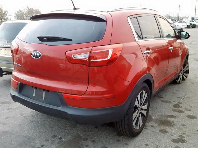 KNDPC3A2XB7064922 - 2011 KIA SPORTAGE E RED photo 4