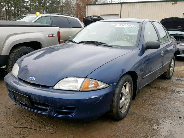 1G1JF524327130759 - 2002 CHEVROLET CAVALIER L BLUE photo 2