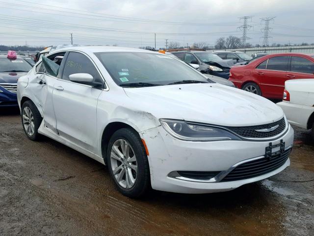 1C3CCCAB8FN541738 - 2015 CHRYSLER 200 LIMITE WHITE photo 1