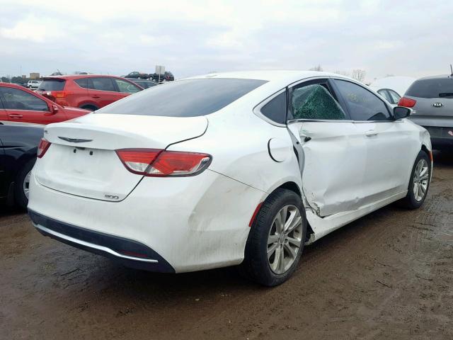 1C3CCCAB8FN541738 - 2015 CHRYSLER 200 LIMITE WHITE photo 4