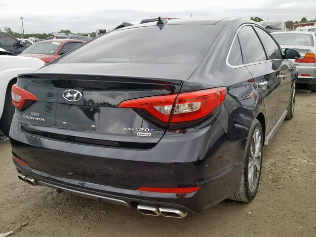 5NPE34AB0FH252136 - 2015 HYUNDAI SONATA SPO BLACK photo 4