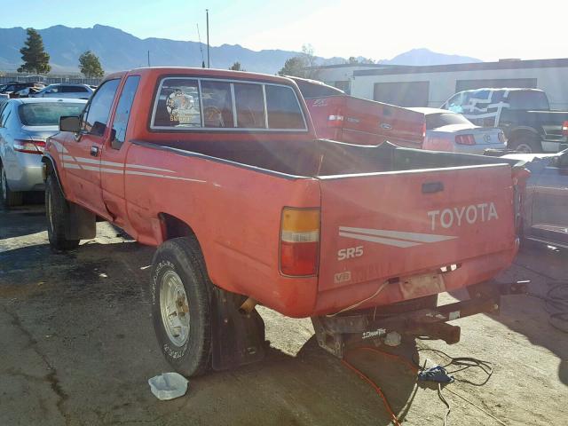 JT4VN13G5M5062590 - 1991 TOYOTA PICKUP 1/2 RED photo 3