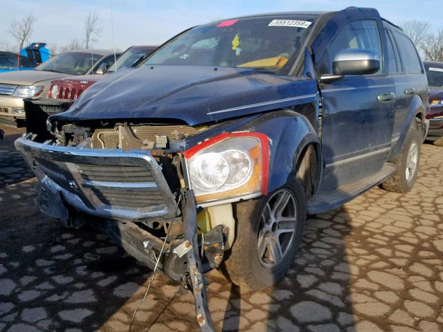 1D4HB58D24F218660 - 2004 DODGE DURANGO LI BLUE photo 2