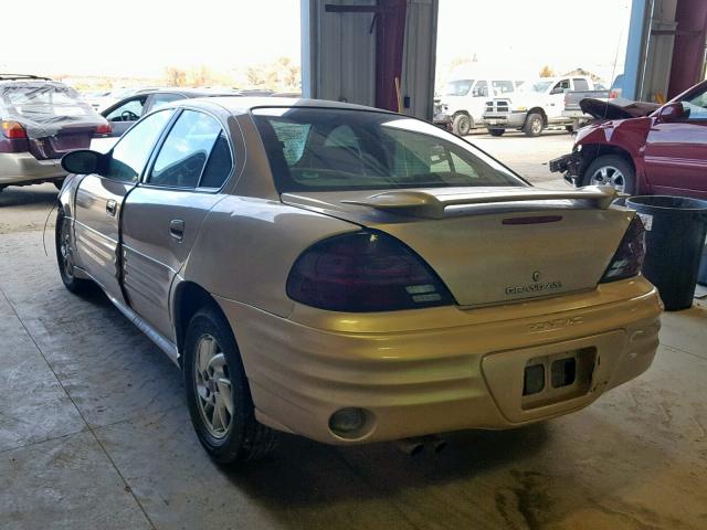 1G2NF52EX2C283572 - 2002 PONTIAC GRAND AM S GOLD photo 3