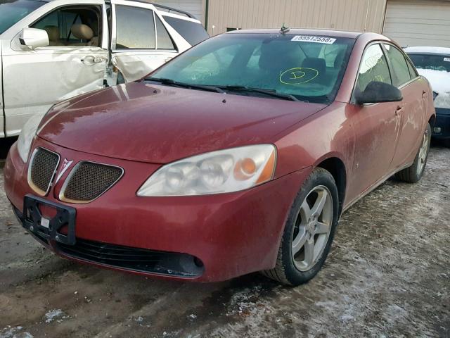 1G2ZH57N094108644 - 2009 PONTIAC G6 GT RED photo 2