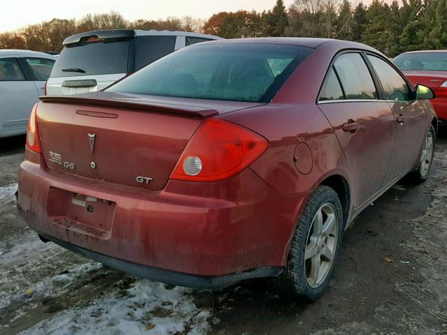 1G2ZH57N094108644 - 2009 PONTIAC G6 GT RED photo 4