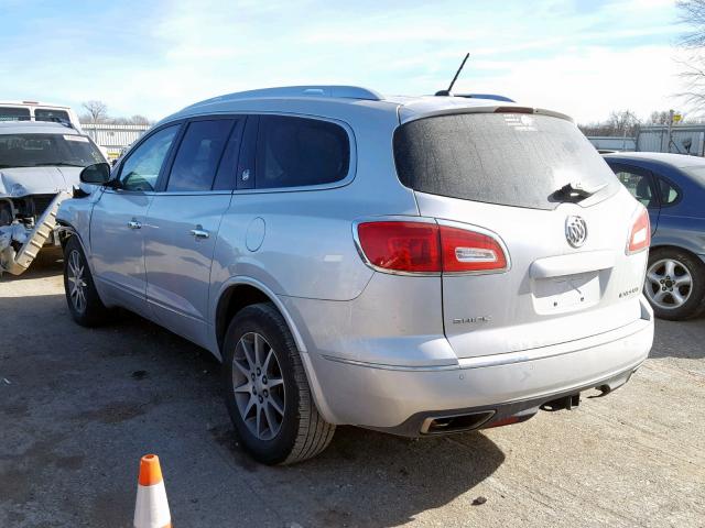 5GAKRBKD5FJ299757 - 2015 BUICK ENCLAVE SILVER photo 3