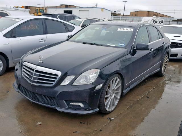 WDDHF7CB2AA147672 - 2010 MERCEDES-BENZ E 550 BLACK photo 2