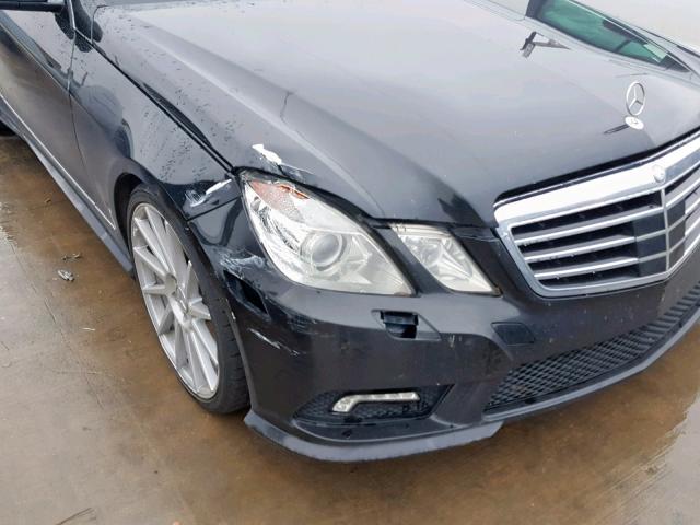 WDDHF7CB2AA147672 - 2010 MERCEDES-BENZ E 550 BLACK photo 9