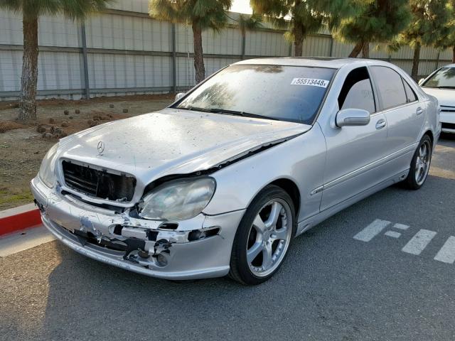 WDBNG70J12A298203 - 2002 MERCEDES-BENZ S 430 SILVER photo 2