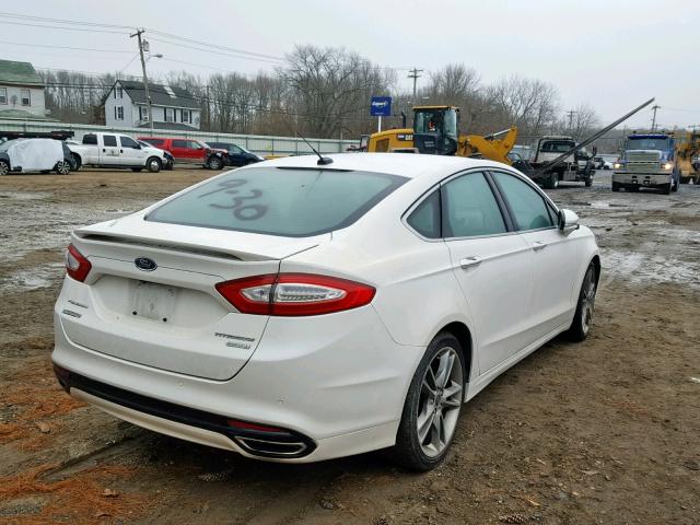 3FA6P0K92ER154174 - 2014 FORD FUSION TIT WHITE photo 4