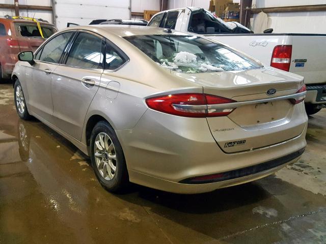 3FA6P0G77HR210623 - 2017 FORD FUSION S WHITE photo 3