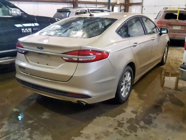 3FA6P0G77HR210623 - 2017 FORD FUSION S WHITE photo 4