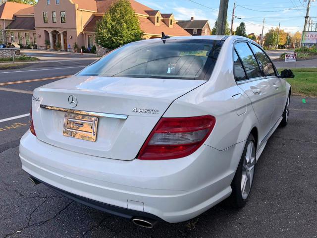 WDDGF8BB6BR150144 - 2011 MERCEDES-BENZ C 300 4MAT WHITE photo 4