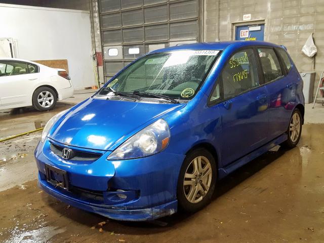 JHMGD38677S068418 - 2007 HONDA FIT S 蓝色 照片 2
