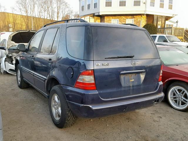 4JGAB54E4YA183275 - 2000 MERCEDES-BENZ ML 320 BLUE photo 3