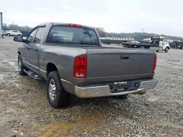 3D7KR28C45G746257 - 2005 DODGE RAM 2500 S GRAY photo 3