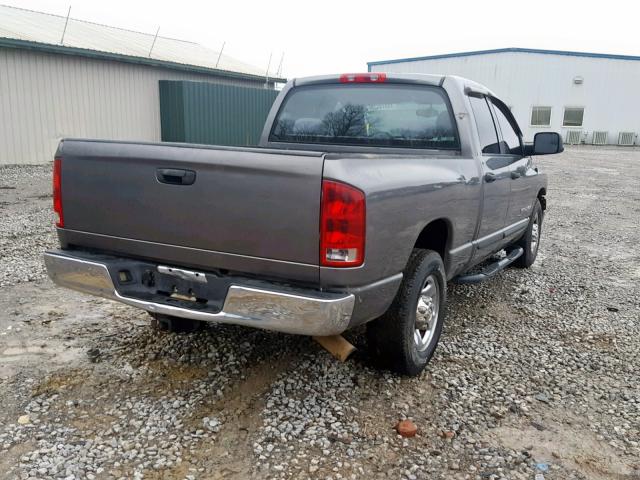 3D7KR28C45G746257 - 2005 DODGE RAM 2500 S GRAY photo 4