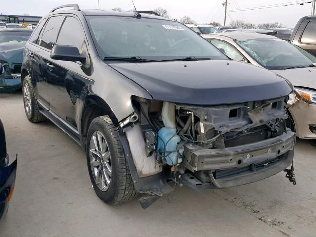 2FMDK3J94CBA22124 - 2012 FORD EDGE SEL BLACK photo 1