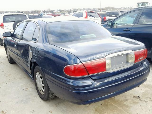 1G4HP52K444104897 - 2004 BUICK LESABRE CU BLUE photo 3