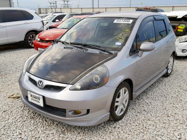 JHMGD38677S065082 - 2007 HONDA FIT S SILVER photo 2